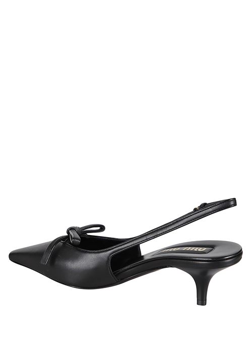 Slingback with bow MIU MIU | 5I474E79NF0002